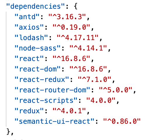 Dependencies